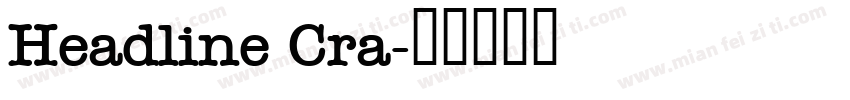 Headline Cra字体转换